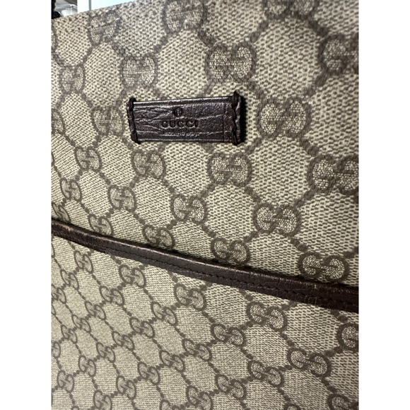 Gucci GG Monogram Messenger Bag Brown/Tan One Size - Picture 3 of 14